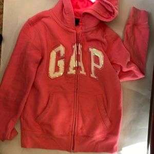GAP girl sweater size M with a zipper,